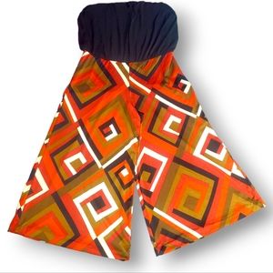 Body Language Paris womens skirt Large Pants Red White Gold Summer